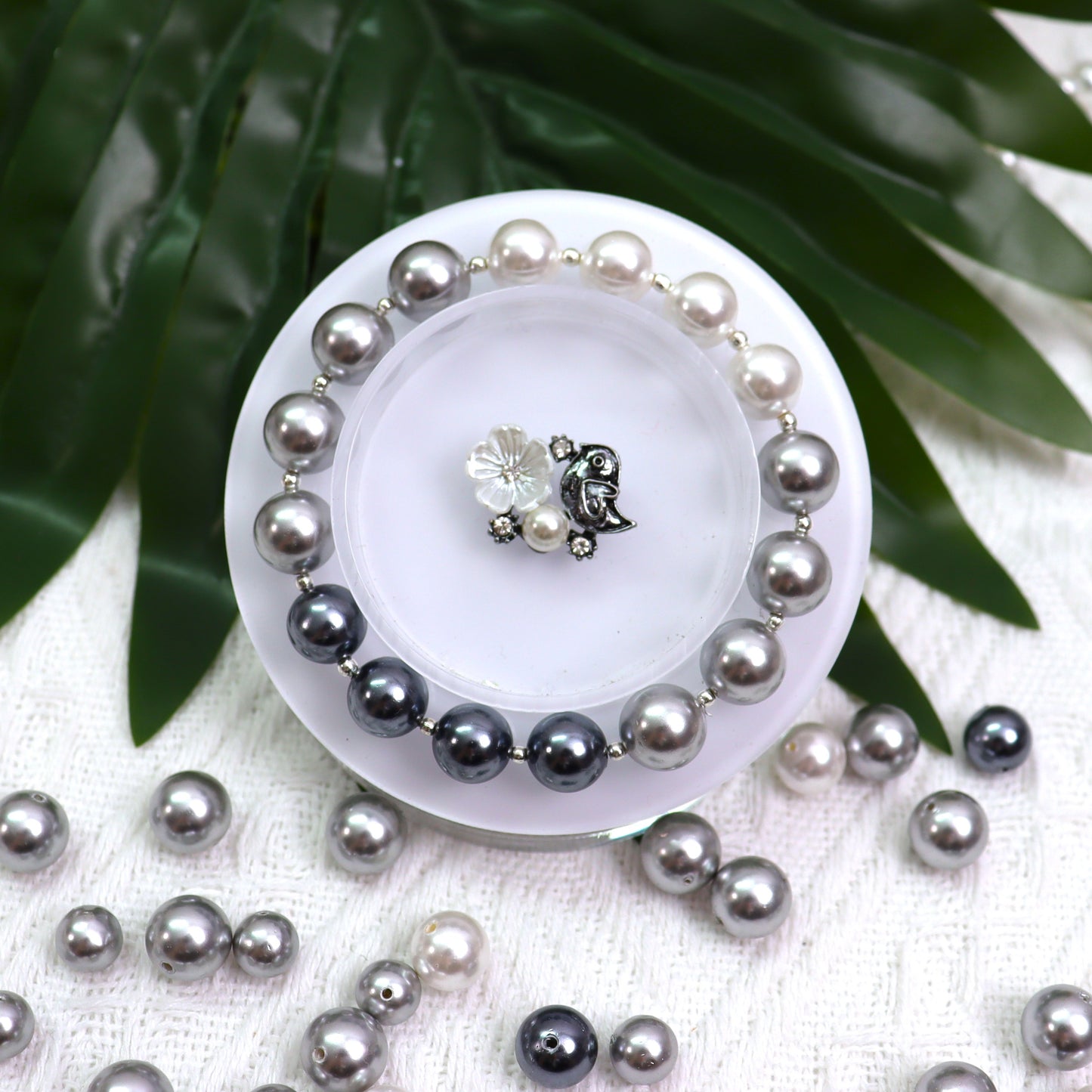 【P1】~Elegance of Pearl~ High Quality Shell Pearl(10'+8'+6') & Metal